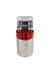 Aeromotive Fuel System 12308 10 Micron, Red/Polished Canister Fuel Filter - Truck Part Superstore