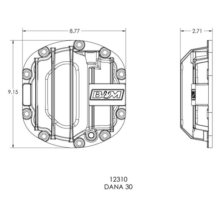 B&M 12310 Differential Cover - Truck Part Superstore