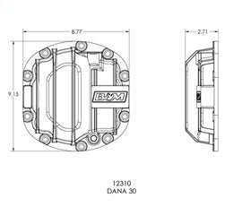 B&M 12310 Differential Cover - Truck Part Superstore