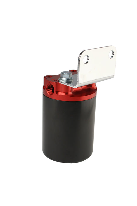 Aeromotive Fuel System 12317 10 Micron, Red/Black Canister Fuel Filter - Truck Part Superstore