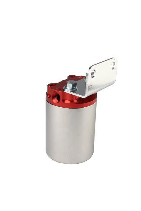 Aeromotive Fuel System 12318 100 Micron, Red/Polished Canister Fuel Filter - Truck Part Superstore