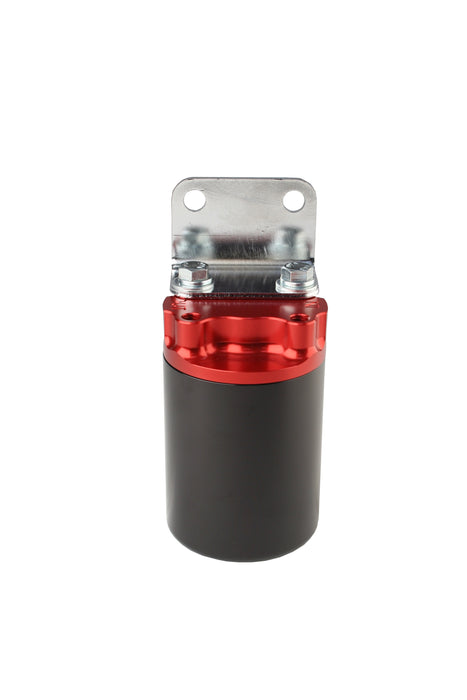 Aeromotive Fuel System 12319 100 Micron, Red/Black Canister Fuel Filter - Truck Part Superstore