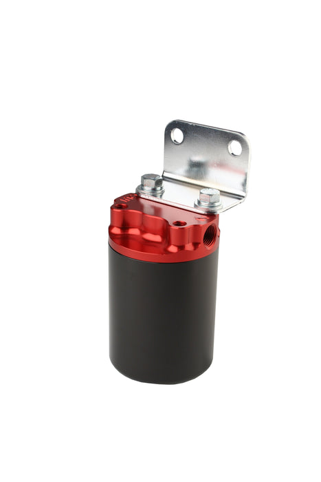Aeromotive Fuel System 12319 100 Micron, Red/Black Canister Fuel Filter - Truck Part Superstore
