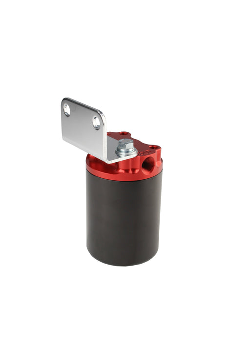 Aeromotive Fuel System 12319 100 Micron, Red/Black Canister Fuel Filter - Truck Part Superstore