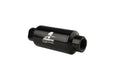 Aeromotive Fuel System 12321 Filter, In-Line, 10-m Fabric Element, ORB-10 Port, Bright-Dip Black, 2" OD. - Truck Part Superstore