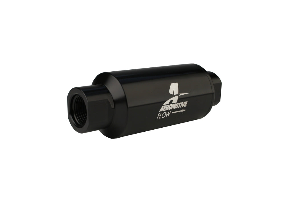 Aeromotive Fuel System 12324 100 Micron, ORB-10 Black Fuel Filter - Truck Part Superstore