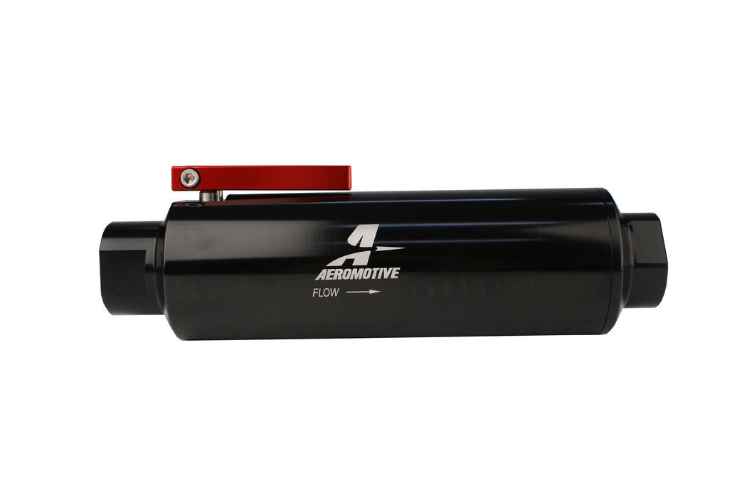 Aeromotive Fuel System 12332 ORB-12 Shutoff Valve Fuel Filter - Truck Part Superstore