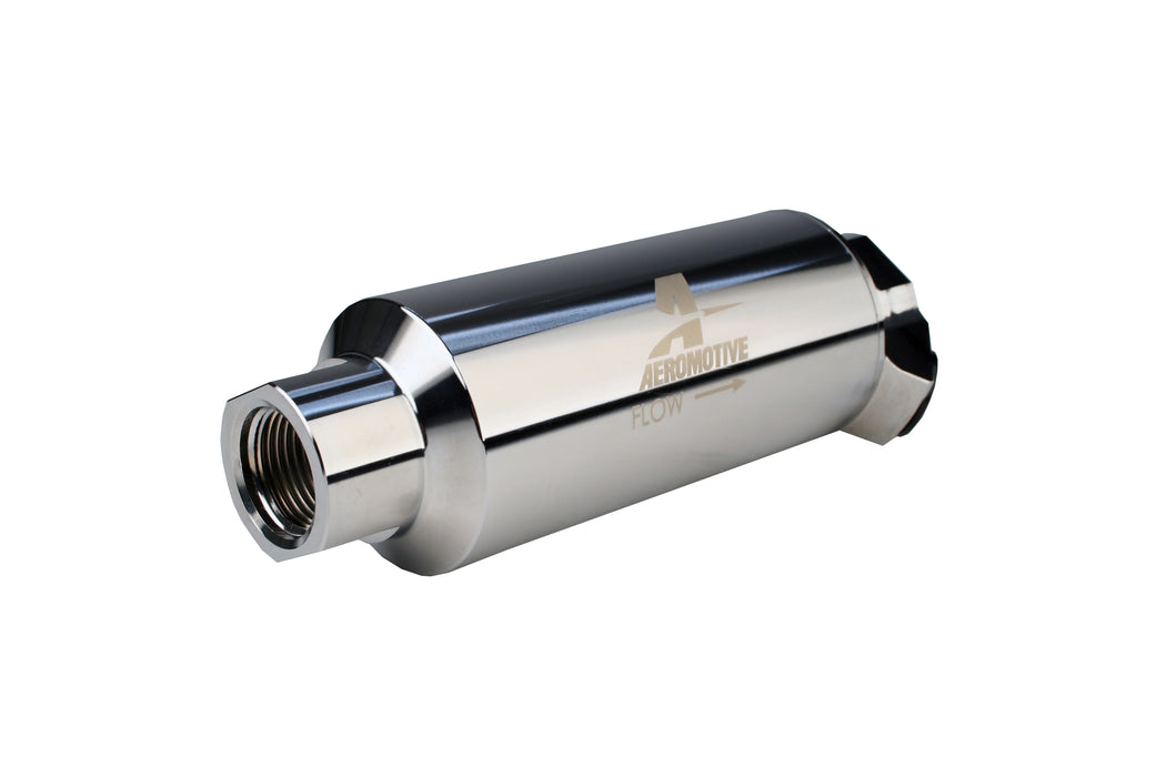Aeromotive Fuel System 12334 Dual Outlet Oil/Fuel Filter, ORB-12 - Truck Part Superstore