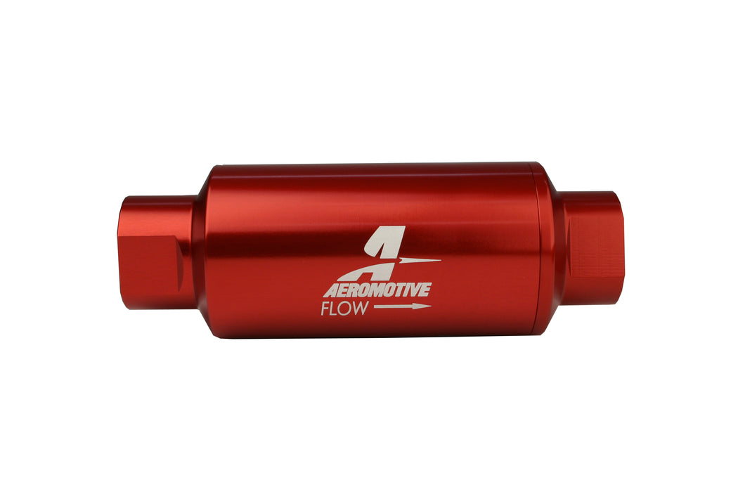 Aeromotive Fuel System 12335 40 Micron, ORB-10 Red Fuel Filter - Truck Part Superstore