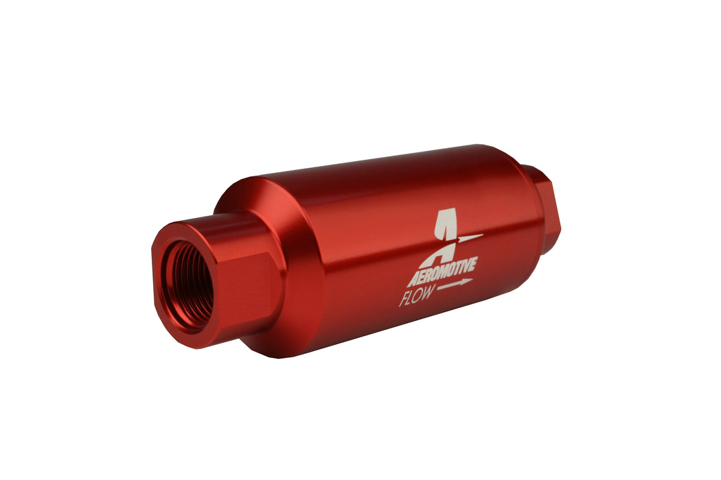 Aeromotive Fuel System 12335 40 Micron, ORB-10 Red Fuel Filter - Truck Part Superstore