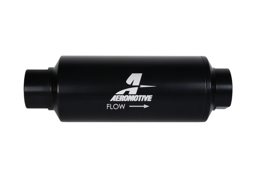 Aeromotive Fuel System 12343 40 Micron Stainless , ORB-12 Black Filter - Truck Part Superstore