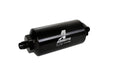 Aeromotive Fuel System 12345 Filter, In-Line, 10-m Microglass Element, AN-06 Male, Bright-Dip Black, 2" OD. - Truck Part Superstore
