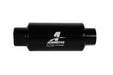 Aeromotive Fuel System 12350 Filter, In-Line, 10-m Microglass Element, ORB-10 Port, Bright-Dip Black, 2" OD. - Truck Part Superstore