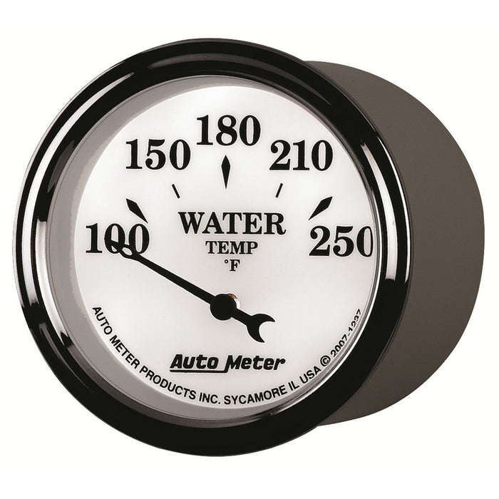 AutoMeter 1237 GAUGE; WATER TEMP; 2 1/16in.; 250deg.F; ELEC; OLD TYME WHITE II - Truck Part Superstore