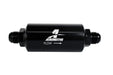 Aeromotive Fuel System 12387 Filter, In-Line, 10-m Fabric Element, AN-10 Male, Bright-Dip Black, 2" OD. - Truck Part Superstore