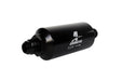 Aeromotive Fuel System 12387 Filter, In-Line, 10-m Fabric Element, AN-10 Male, Bright-Dip Black, 2" OD. - Truck Part Superstore