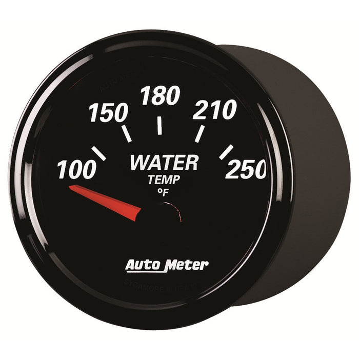 AutoMeter 1238 GAUGE; WATER TEMP; 2 1/16in.; 250deg.F; ELEC; DESIGNER BLACK II - Truck Part Superstore