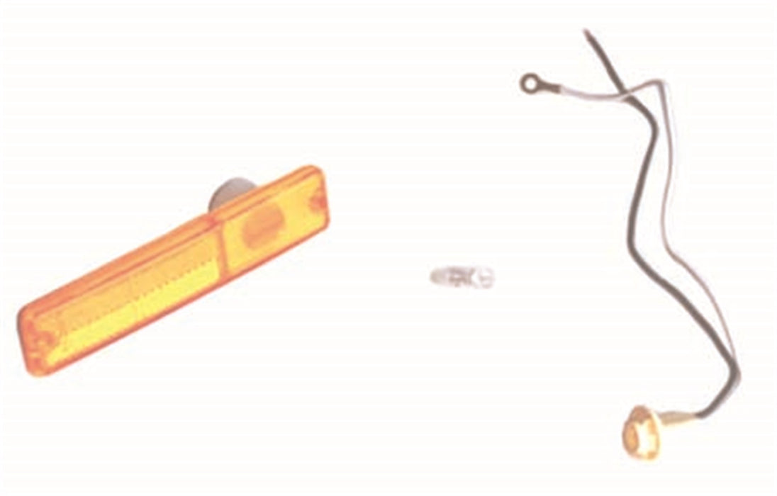 Omix 12401.02 Side Marker Light Kit; Front; Amber; Incl. Lens/Bulb/Socket; - Truck Part Superstore