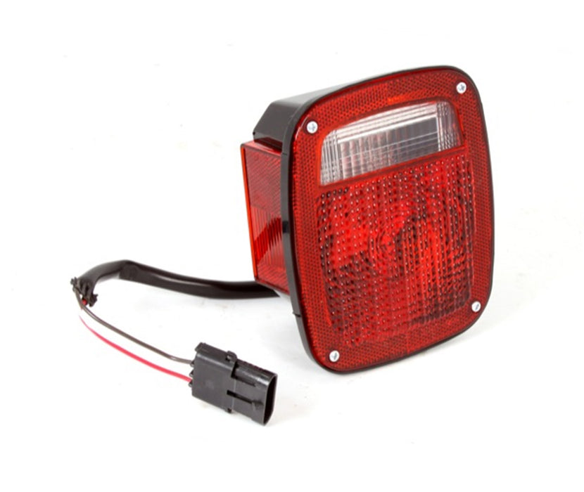 Omix 12403.11 Tail Light Assembly; Left; Black Housing; - Truck Part Superstore