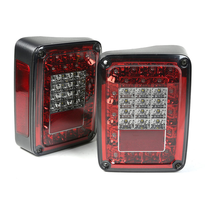 Rugged Ridge 12403.88 LED Tail Light Set; Pair; Smoke Tinted Lens; - Truck Part Superstore
