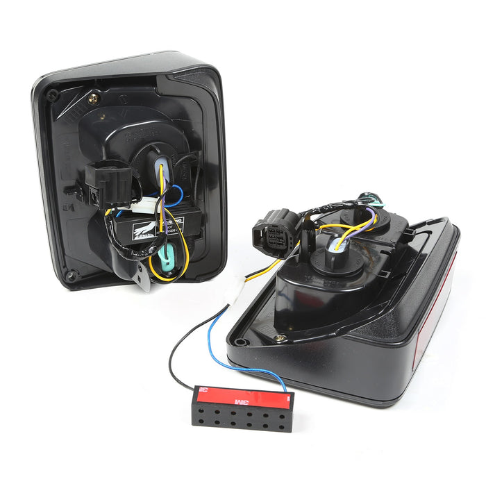 Rugged Ridge 12403.88 LED Tail Light Set; Pair; Smoke Tinted Lens; - Truck Part Superstore