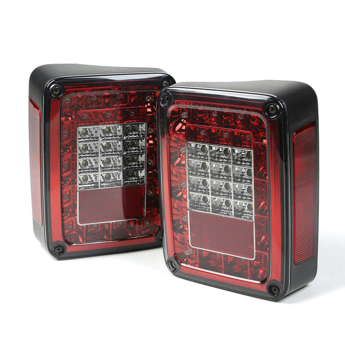 Rugged Ridge 12403.88 LED Tail Light Set; Pair; Smoke Tinted Lens; - Truck Part Superstore