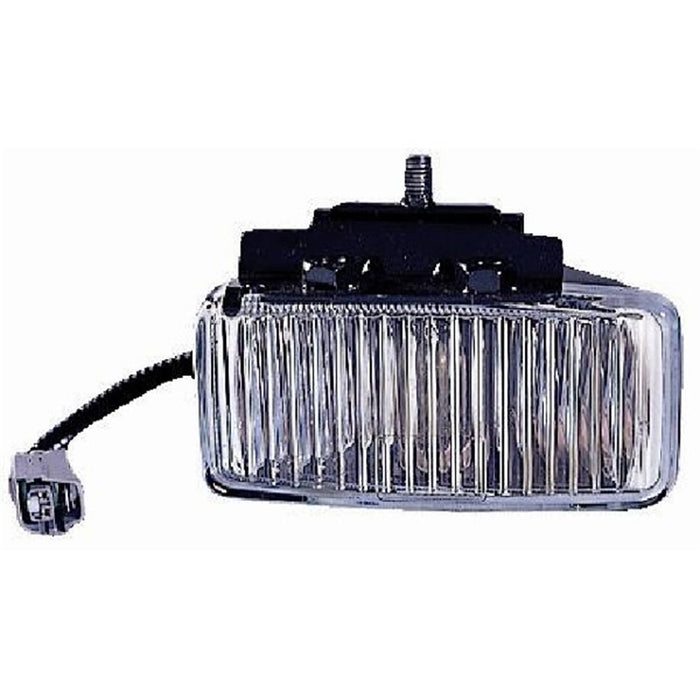 Omix 12407.01 Fog Light; Left; Clear; Black Housing; - Truck Part Superstore