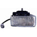 Omix 12407.01 Fog Light; Left; Clear; Black Housing; - Truck Part Superstore