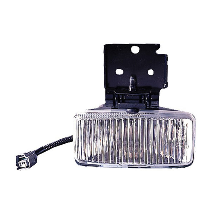 Omix 12407.05 Fog Light; Left; Clear; Black Housing; - Truck Part Superstore