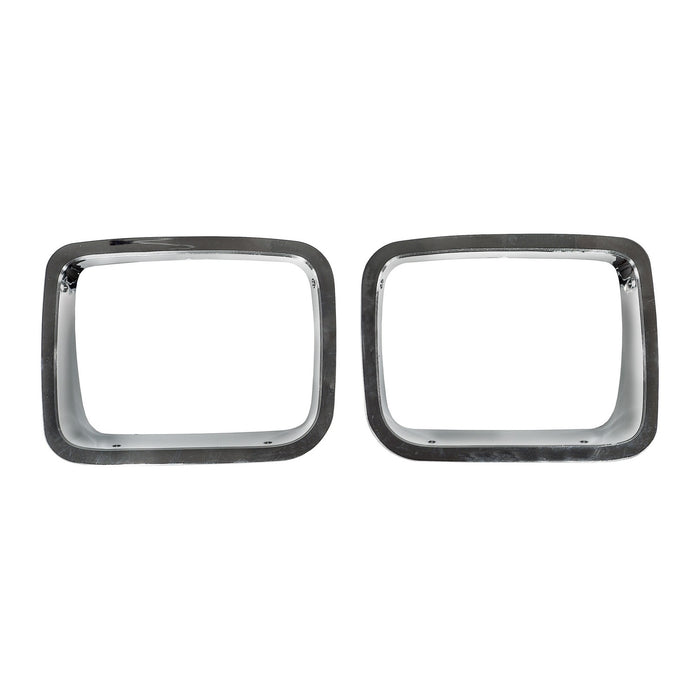 Omix 12419.05 Head Light Bezel; Chrome; - Truck Part Superstore
