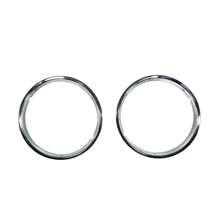 Omix 12419.08 Head Light Bezel; Chrome; - Truck Part Superstore