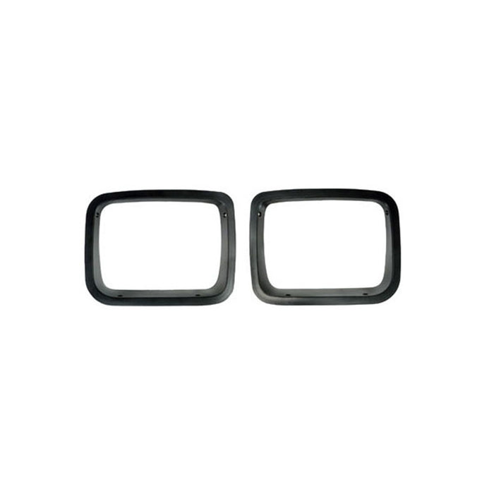 Rugged Ridge 12419.24 Replacement Headlight Bezel; Black Trim; - Truck Part Superstore
