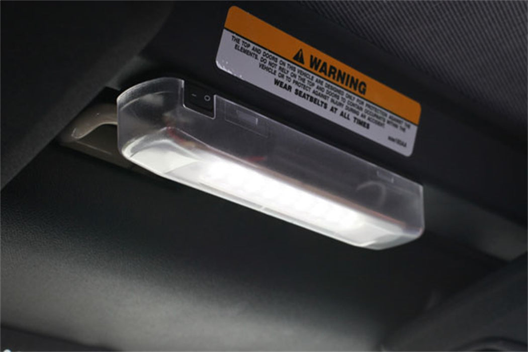 Rugged Ridge 12430.01 Courtesy Light; Interior; LED; Front Header Screw Mount; - Truck Part Superstore