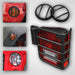 Rugged Ridge 12496.02 Euro Guard Kit Offroad/Racing Lamp Guard - Truck Part Superstore