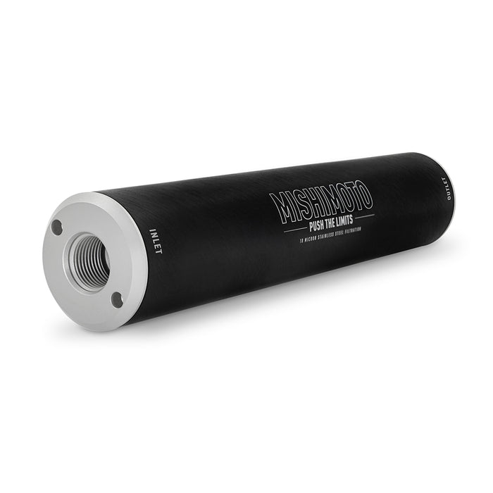 Mishimoto MMFF-HF-S010 Mishimoto High-Flow-10AN Fuel Filter, 10-Micron Stainless-Steel Insert - Truck Part Superstore
