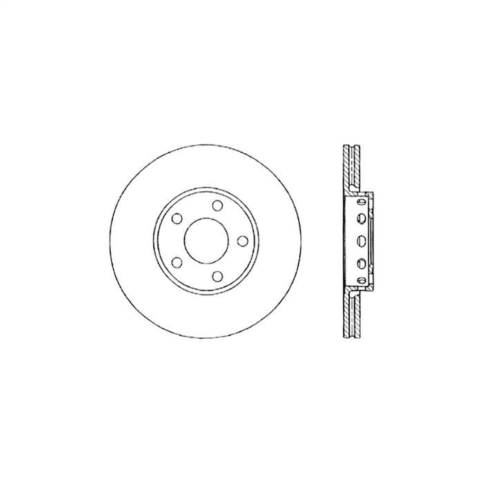 StopTech 125.33061CRY StopTech Cryostop Premium High Carbon Rotor; Rear - Truck Part Superstore