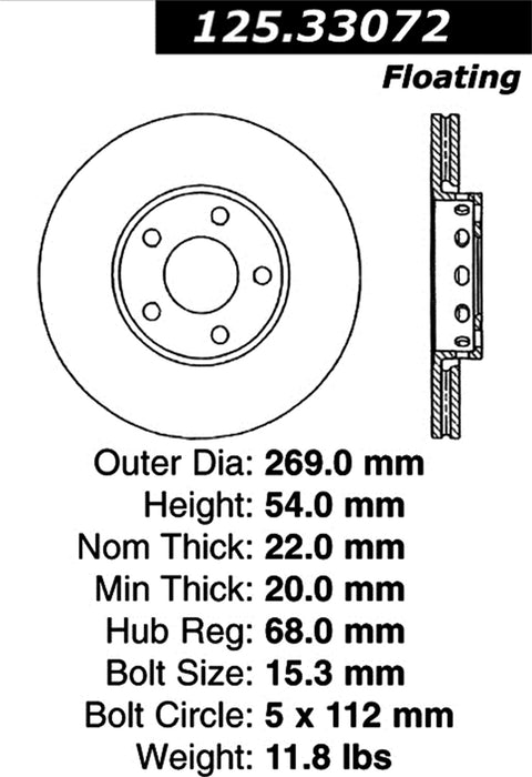 StopTech 125.33072CRY StopTech Cryostop Premium High Carbon Rotor; Rear - Truck Part Superstore