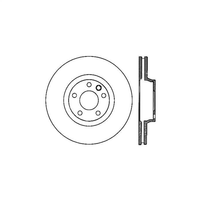 StopTech 125.33091CRY StopTech Cryostop Premium High Carbon Rotor; Front Right - Truck Part Superstore