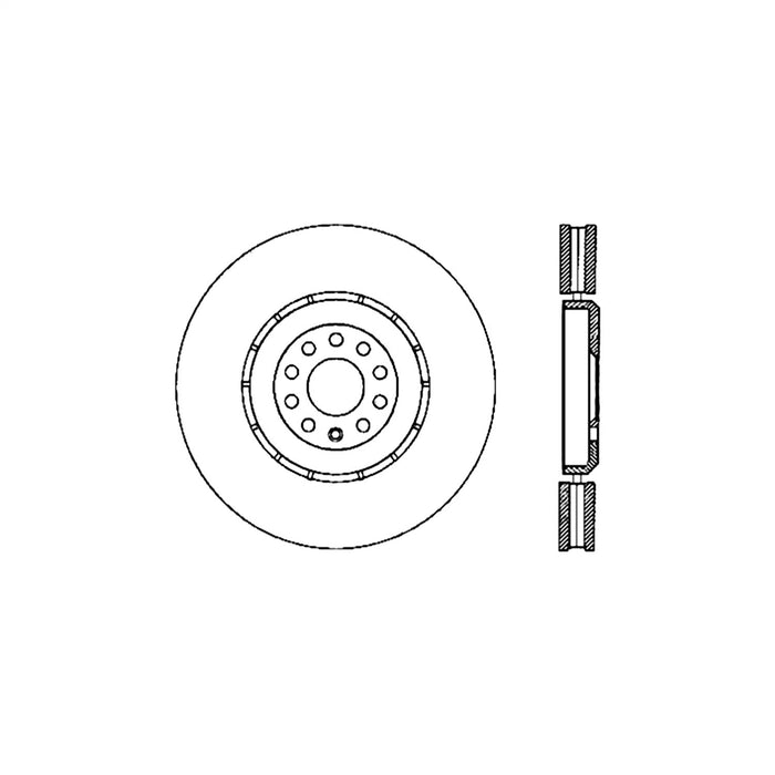 StopTech 125.33093CRY StopTech Cryostop Premium High Carbon Rotor; Front Right - Truck Part Superstore