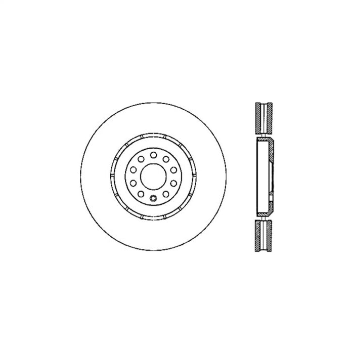 StopTech 125.33094CRY StopTech Cryostop Premium High Carbon Rotor; Front Left - Truck Part Superstore