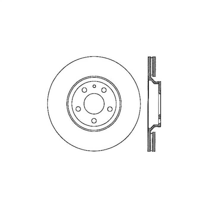 StopTech 125.33100CRY StopTech Cryostop Premium High Carbon Rotor; Front - Truck Part Superstore