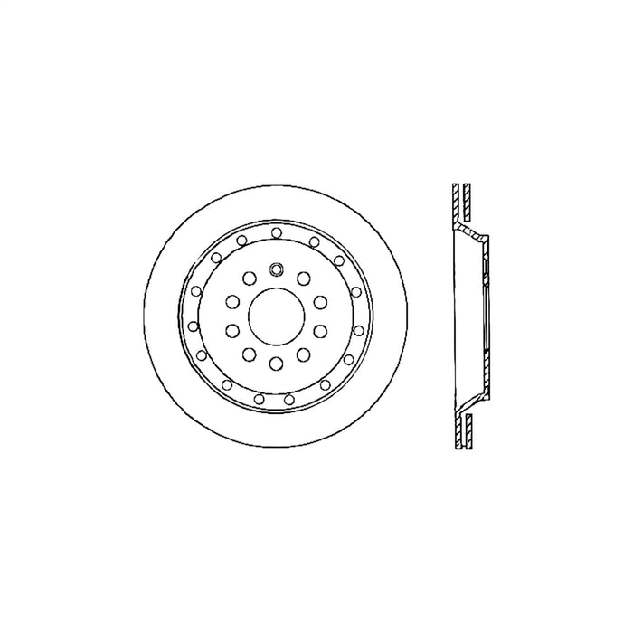 StopTech 125.33102CRY StopTech Cryostop Premium High Carbon Rotor; Rear - Truck Part Superstore