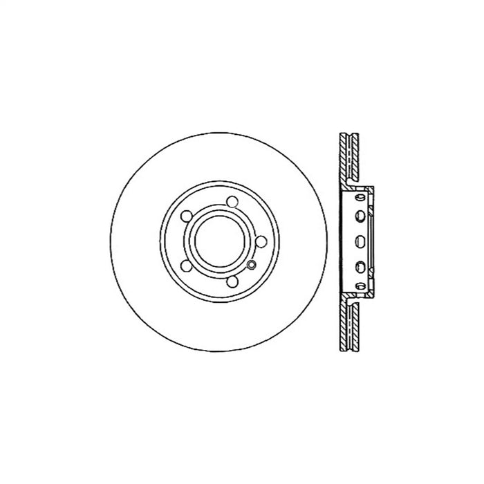 StopTech 125.33103CRY StopTech Cryostop Premium High Carbon Rotor; Front - Truck Part Superstore