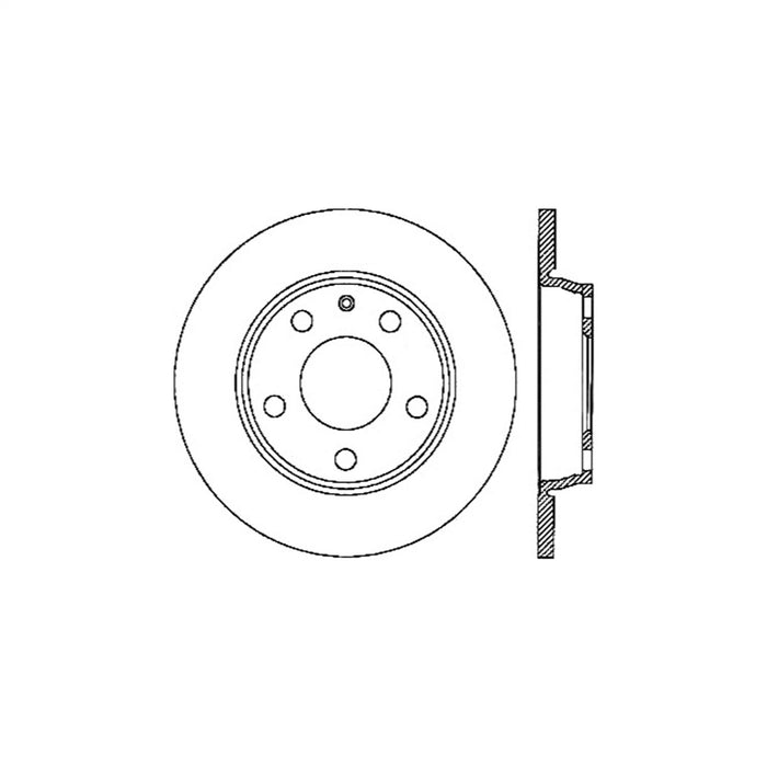 StopTech 125.33108CRY StopTech Cryostop Premium High Carbon Rotor; Rear - Truck Part Superstore