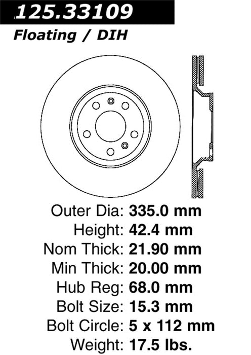 StopTech 125.33109CRY StopTech Cryostop Premium High Carbon Rotor; Rear - Truck Part Superstore