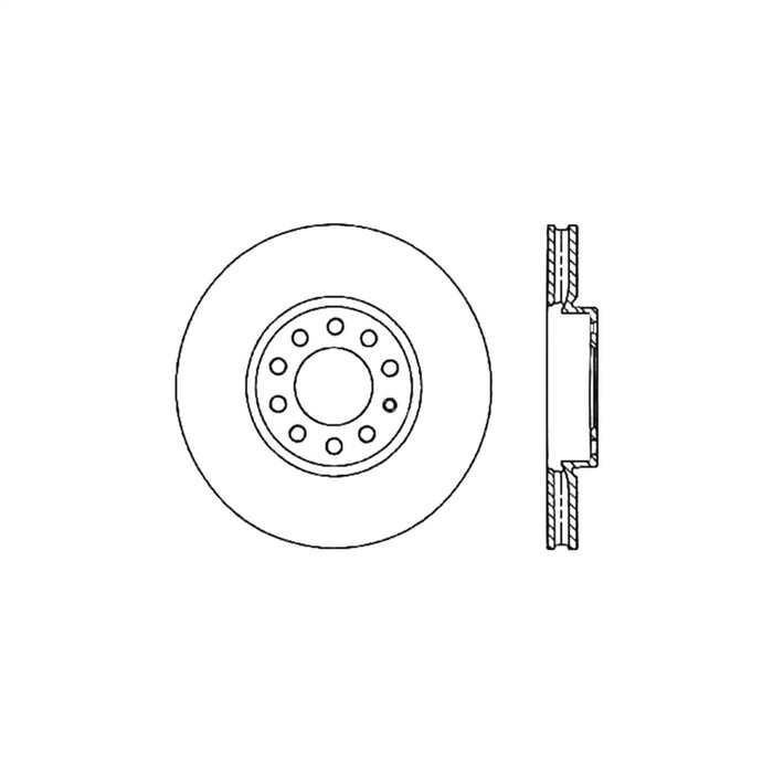StopTech 125.33110CRY StopTech Cryostop Premium High Carbon Rotor; Front Right - Truck Part Superstore