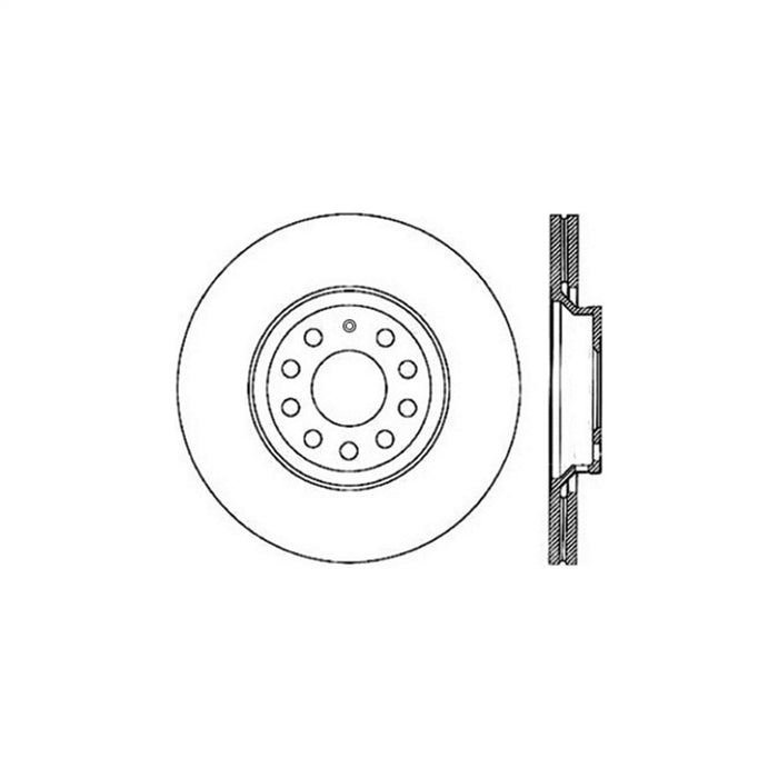 StopTech 125.33113CRY StopTech Cryostop Premium High Carbon Rotor; Rear - Truck Part Superstore