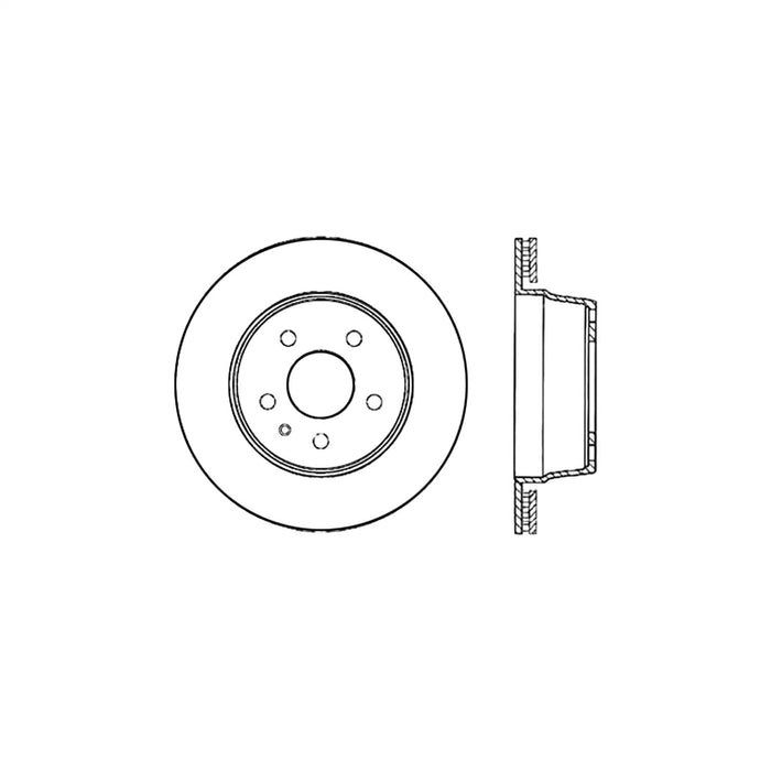 StopTech 125.33121CRY StopTech Cryostop Premium High Carbon Rotor; Rear - Truck Part Superstore