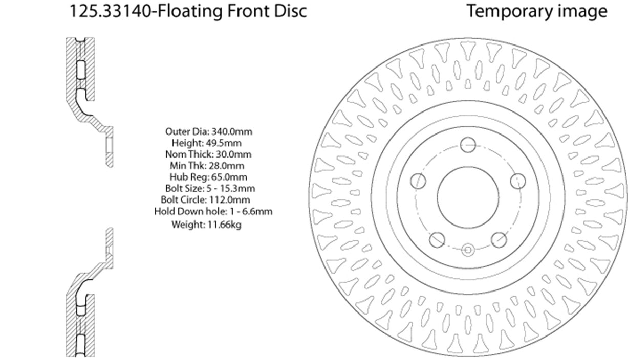 StopTech 125.33140CRY StopTech Cryostop Premium High Carbon Rotor; Front - Truck Part Superstore