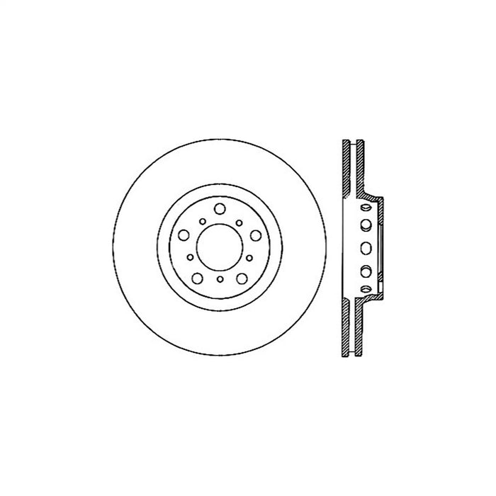 StopTech 125.34063CRY StopTech Cryostop Premium High Carbon Rotor; Front Right - Truck Part Superstore
